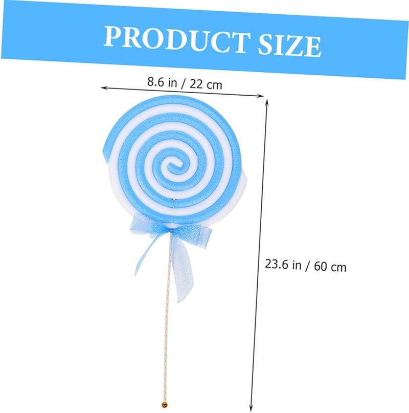 Cabilock 2 Pack Realistic Fake Lollipop Props For Photography And Decoration - Image 2